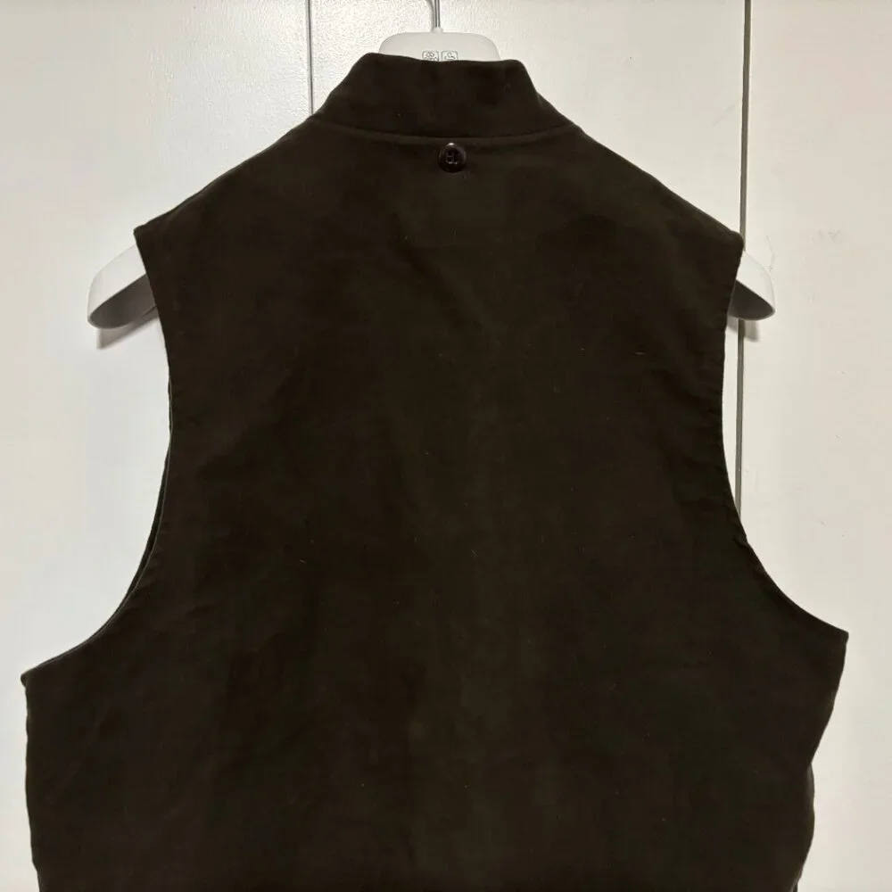 Filson Vest Liner Brown Full Zip Moleskin Hunting Casual Made in USA - Large - Picture 5 of 9